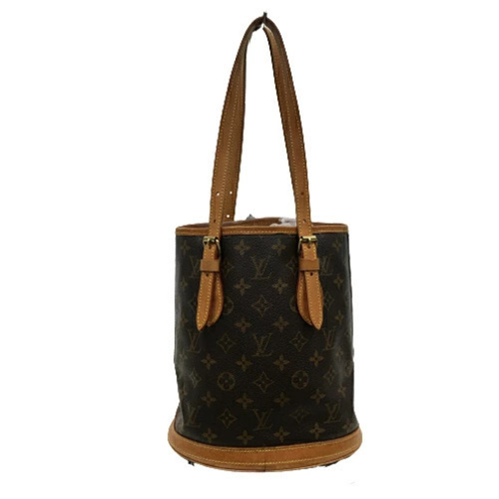 Louis Vuitton Monogram Bag Brown Shoulder Bucket Pouch